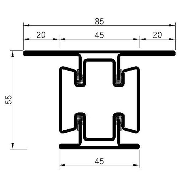 Breaker 55v-60L Fire Insulation Profile Series