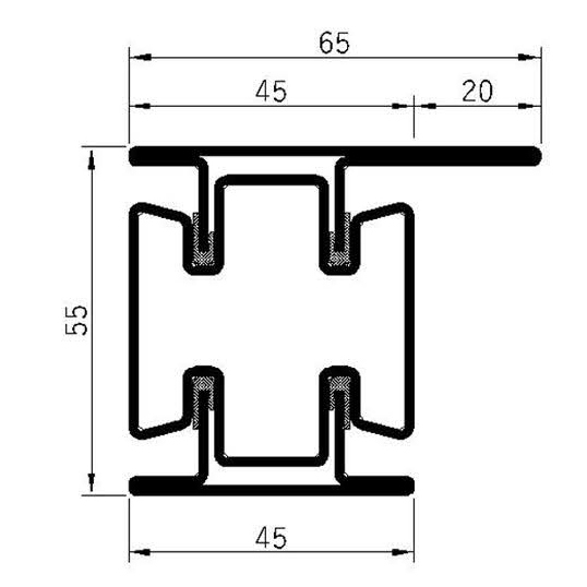 Breaker 55v-60L Fire Insulation Profile Series