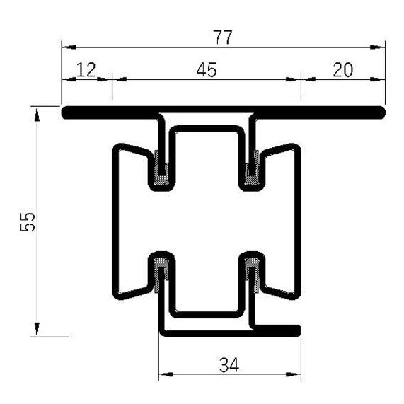Breaker 55v-60L Fire Insulation Profile Series