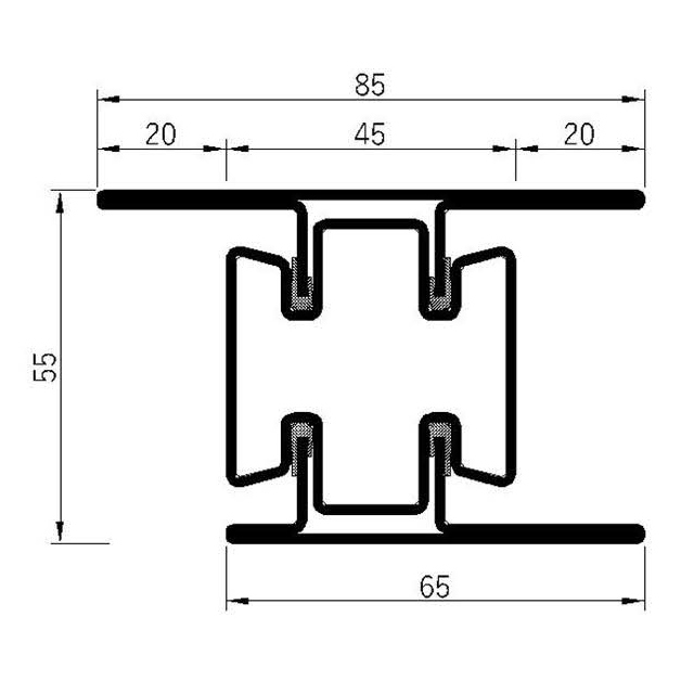 Breaker 55v-60L Fire Insulation Profile Series