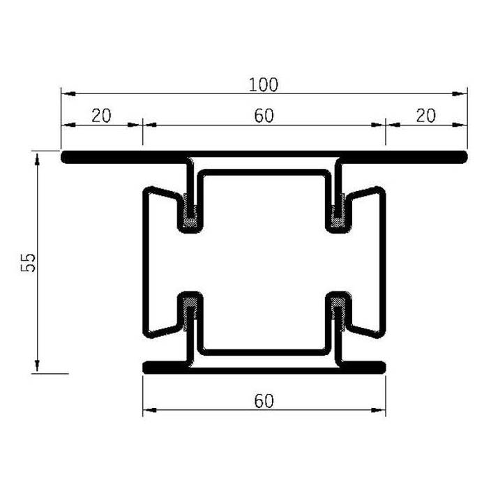 Breaker 55v-60L Fire Insulation Profile Series