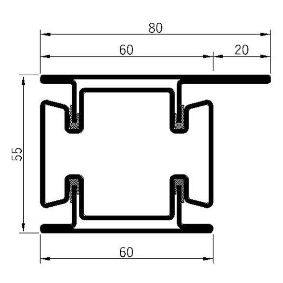 Breaker 55v-60L Fire Insulation Profile Series