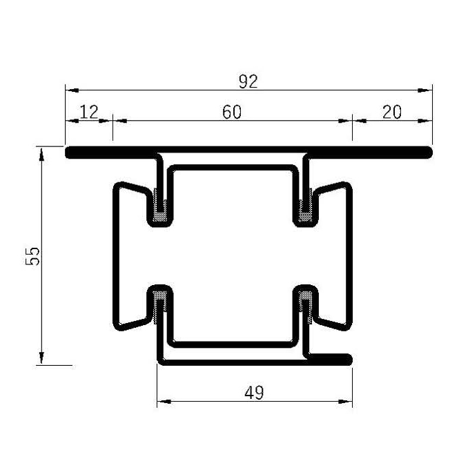 Breaker 55v-60L Fire Insulation Profile Series