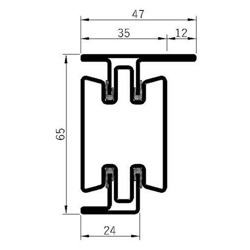 Breaker 65v-60L Fire Insulation Profile Series
