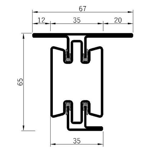 Breaker 65v-60L Fire Insulation Profile Series