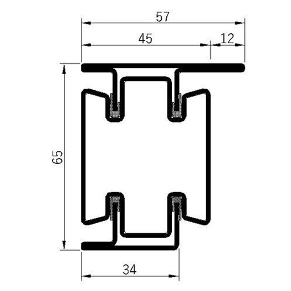 Breaker 65v-60L Fire Insulation Profile Series