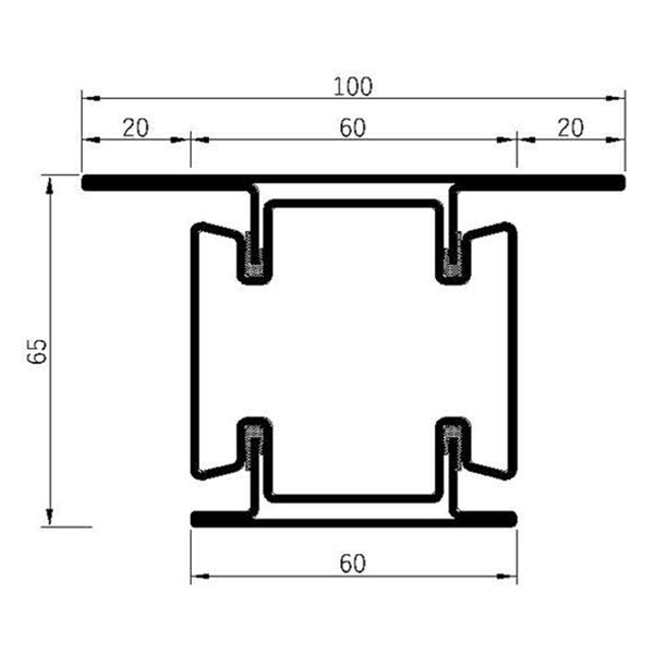 Breaker 65v-60L Fire Insulation Profile Series