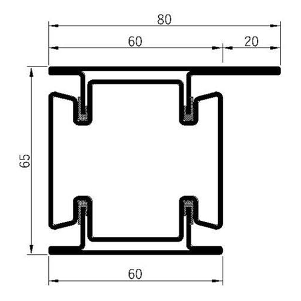 Breaker 65v-60L Fire Insulation Profile Series
