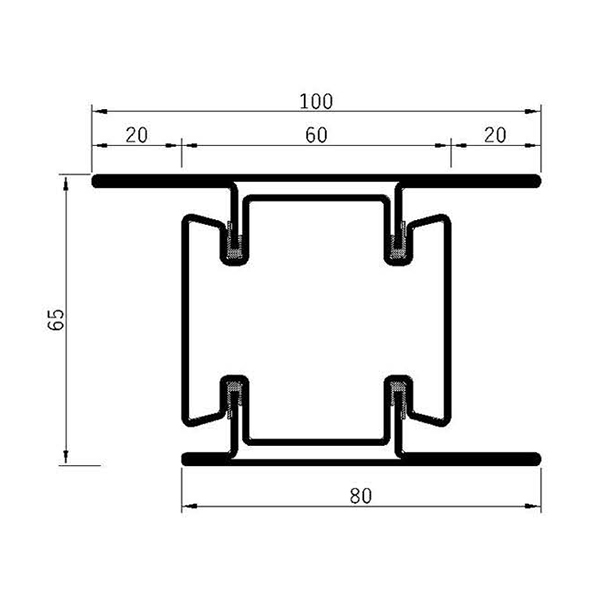Breaker 65v-60L Fire Insulation Profile Series