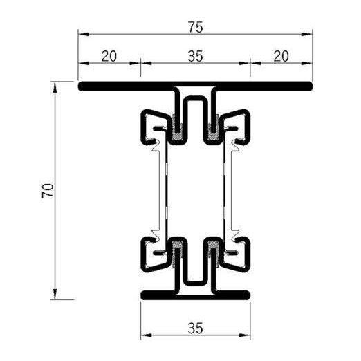 Breaker 70H-60L Fire Insulation Profile Series