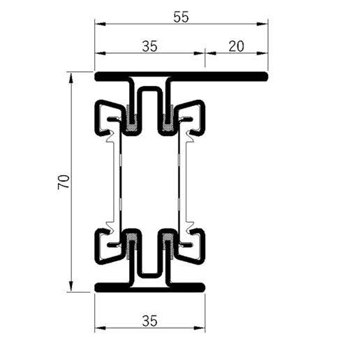 Breaker 70H-60L Fire Insulation Profile Series