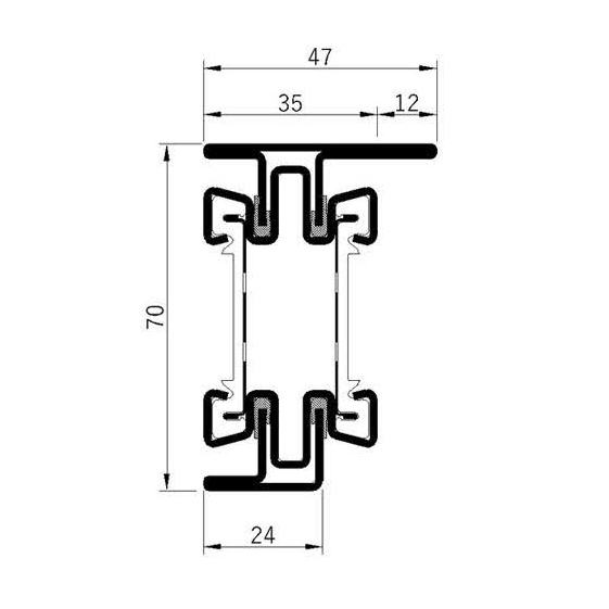 Breaker 70H-60L Fire Insulation Profile Series