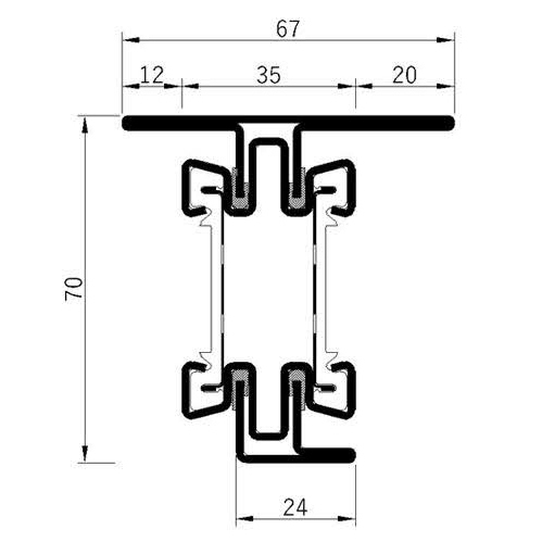 Breaker 70H-60L Fire Insulation Profile Series