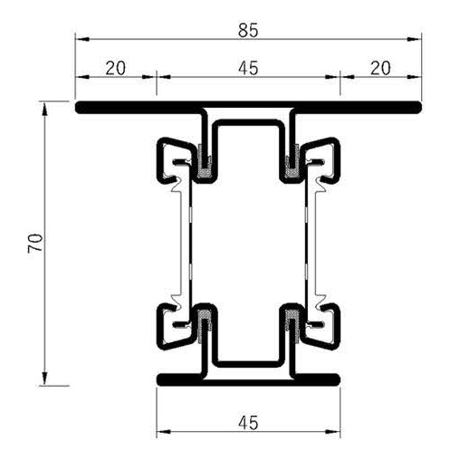 Breaker 70H-60L Fire Insulation Profile Series