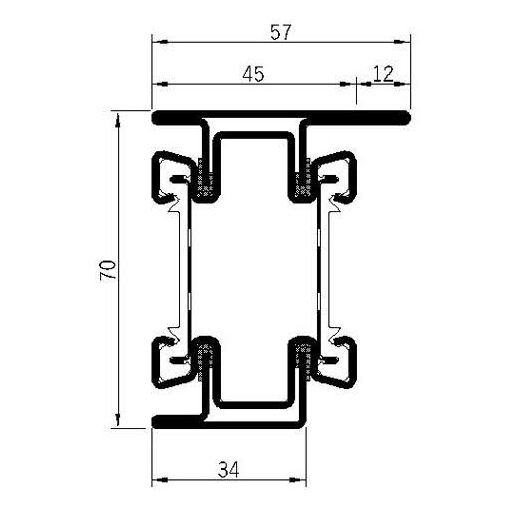 Breaker 70H-60L Fire Insulation Profile Series