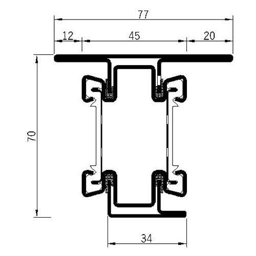 Breaker 70H-60L Fire Insulation Profile Series