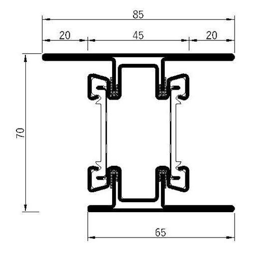 Breaker 70H-60L Fire Insulation Profile Series