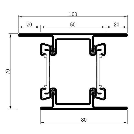 Breaker 70H-60L Fire Insulation Profile Series