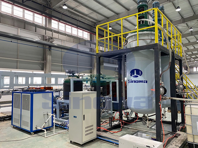 Sandwich panel production line